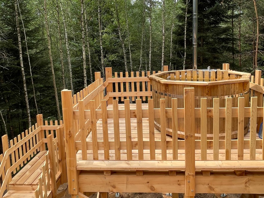 Bain finlandais - Cabane du Shériff - Lac de Pierre Percée