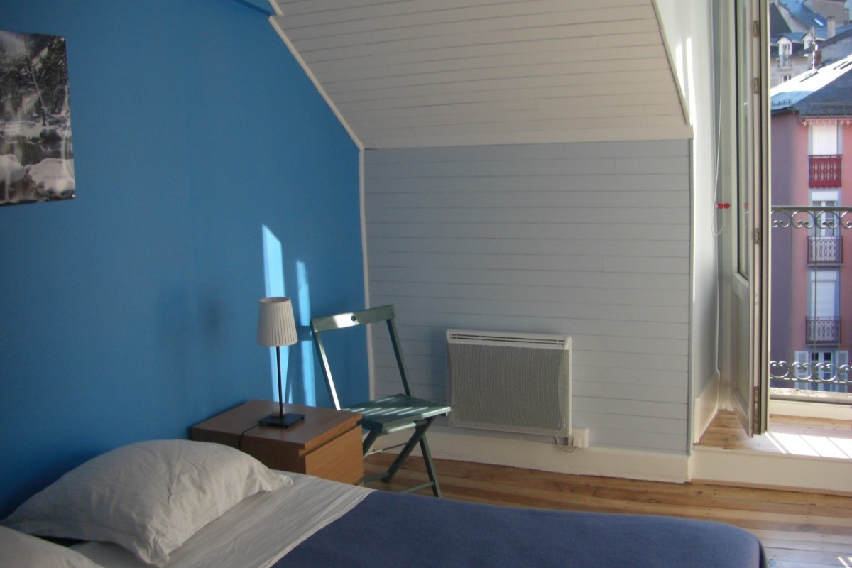 chambre bleue  lit 160cm vue montagnes