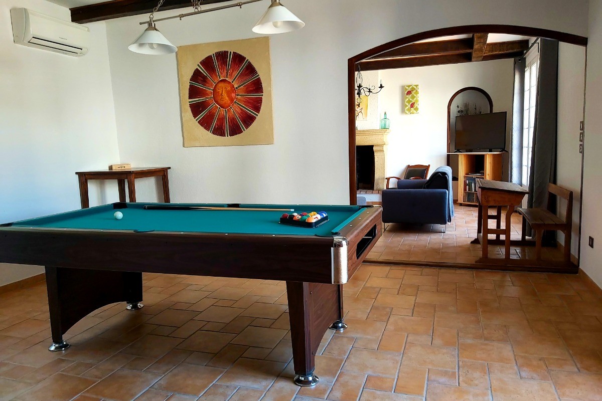 Mas d’Amilhac - Billard, jeux d’arcade et jeux de société.
