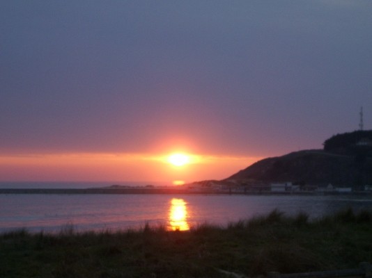 Coucher de soleil sur le cap