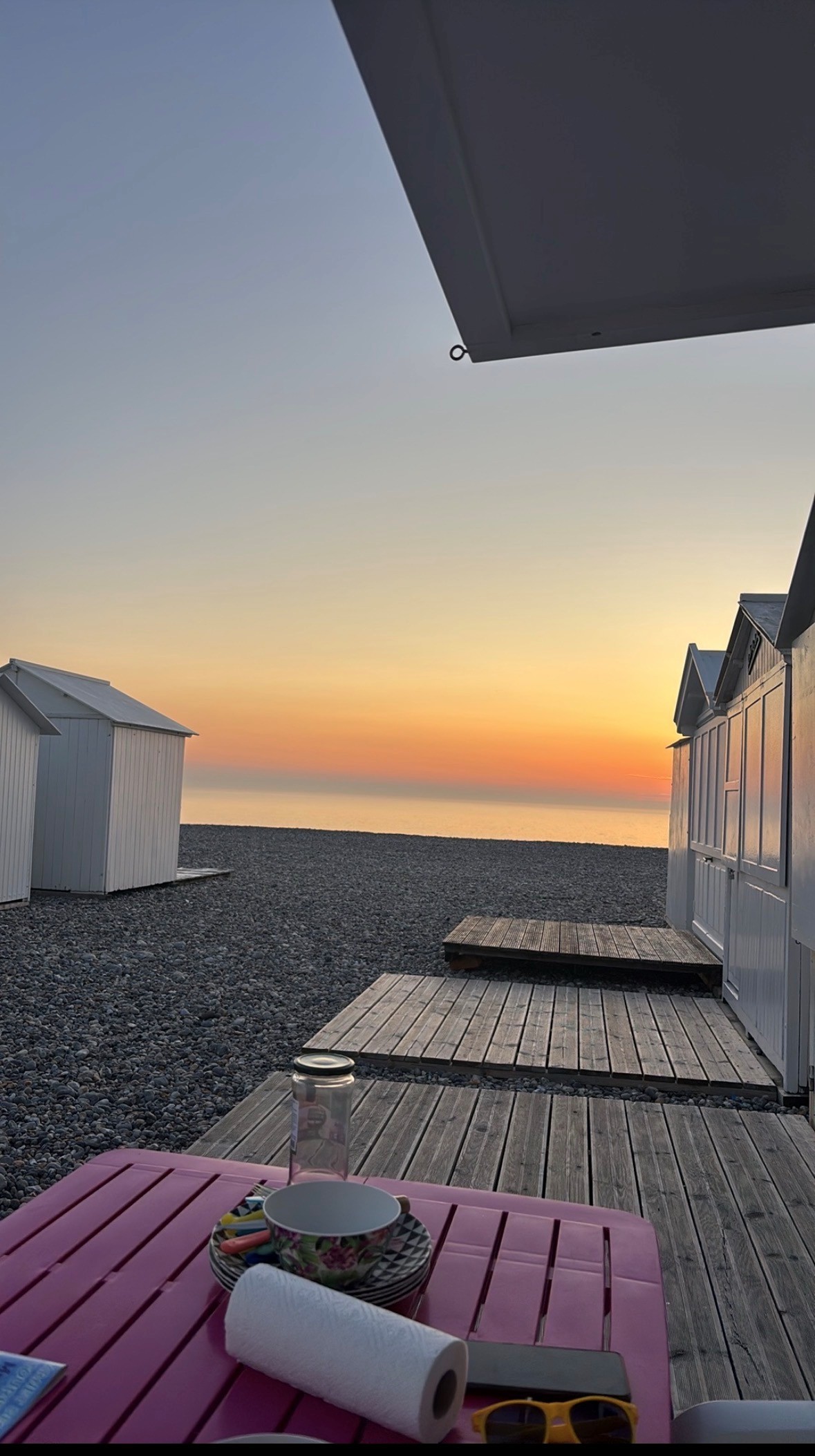 Coucher de soleil Mers les Bains Studio Trimaran Hauts de France
