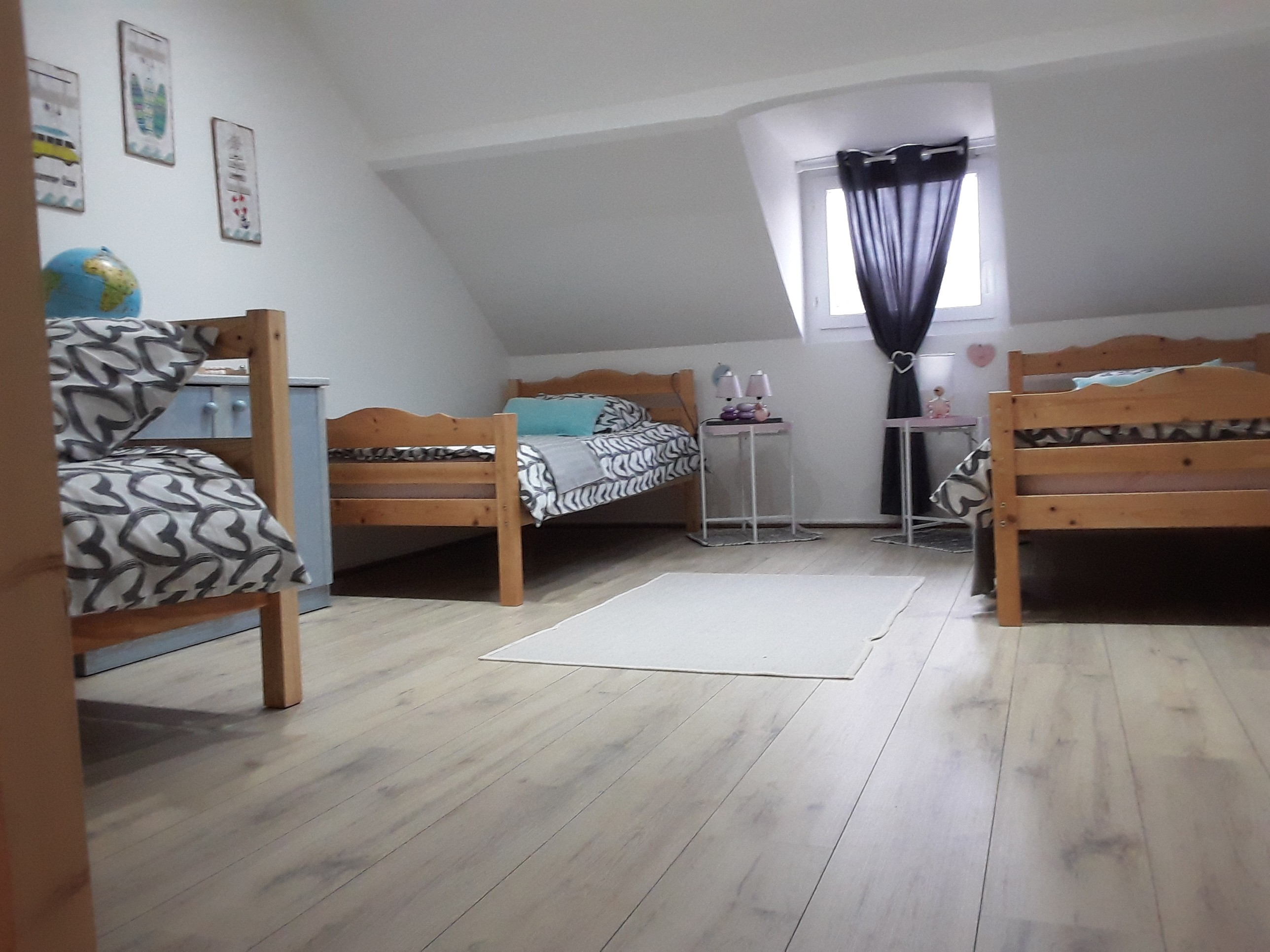 chambre enfant vue de l'escalier