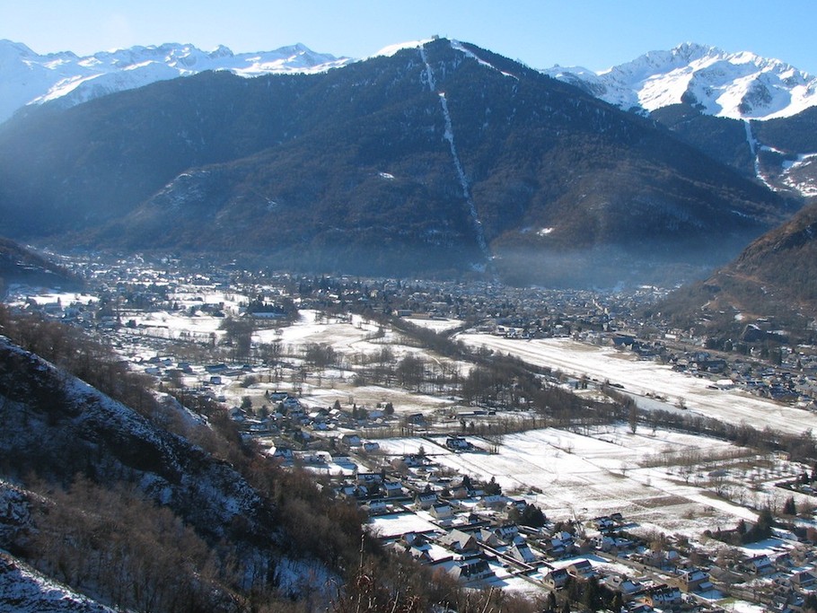 Vallée de Luchon vue hiver