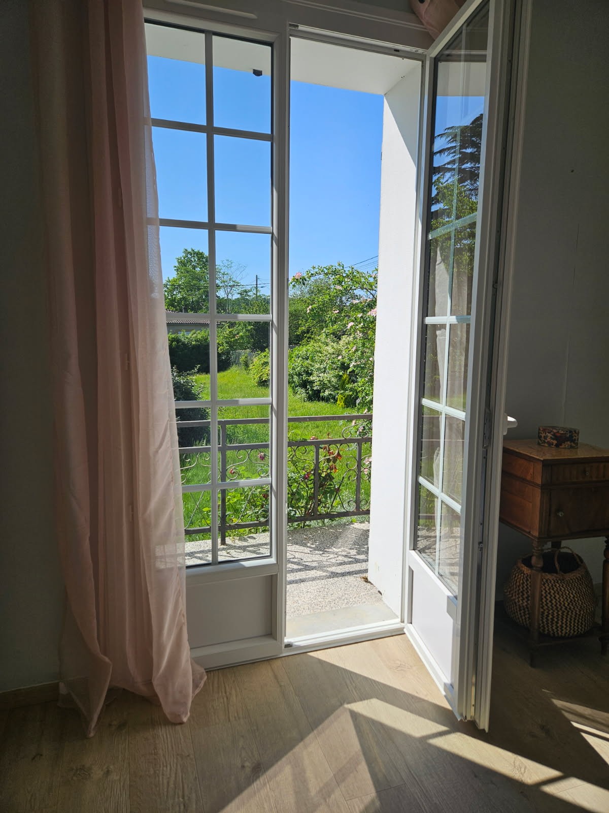Vue sur le jardin chambre 2
