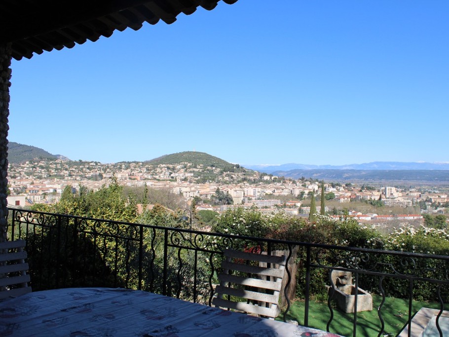 La vue de la terrasse