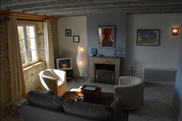 Côté salon cheminée Etable