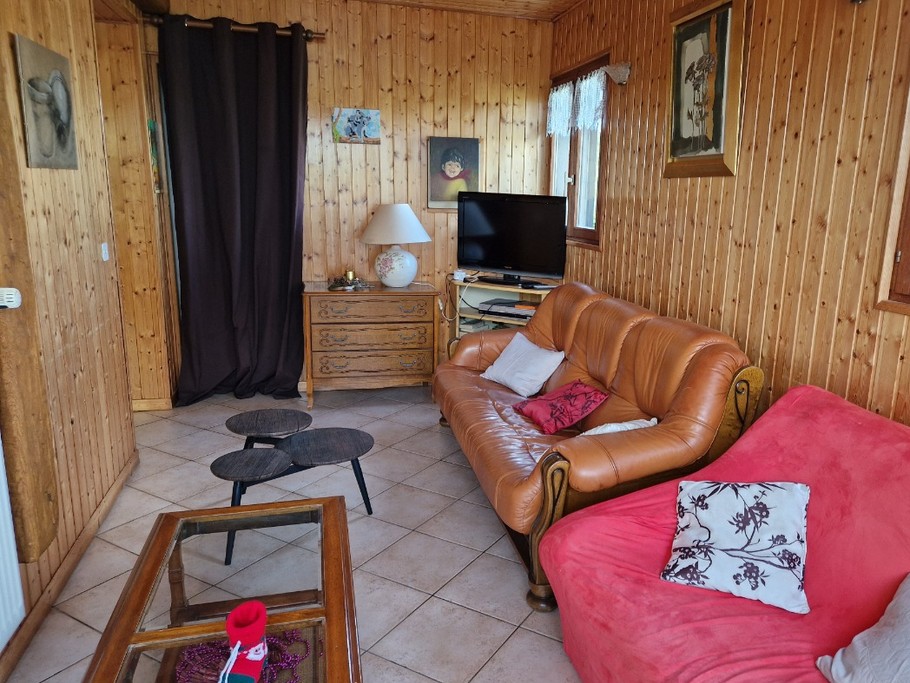 Salon avec télévision - Gîte des 4 vents à Girmont - Val d'Ajol dans les Vosges