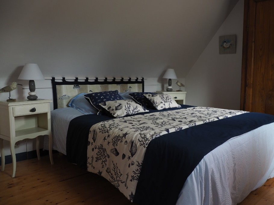 Chambre Mer - Maison de caractère à la campagne dans un superbe cadre , près de la mer. 5 pers.