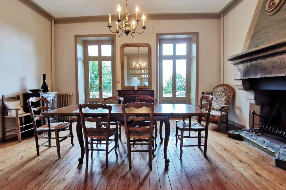 salle de séjour avec cheminée décorative