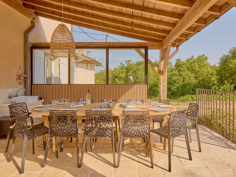 terrasse extérieure Laugnac Le Palens