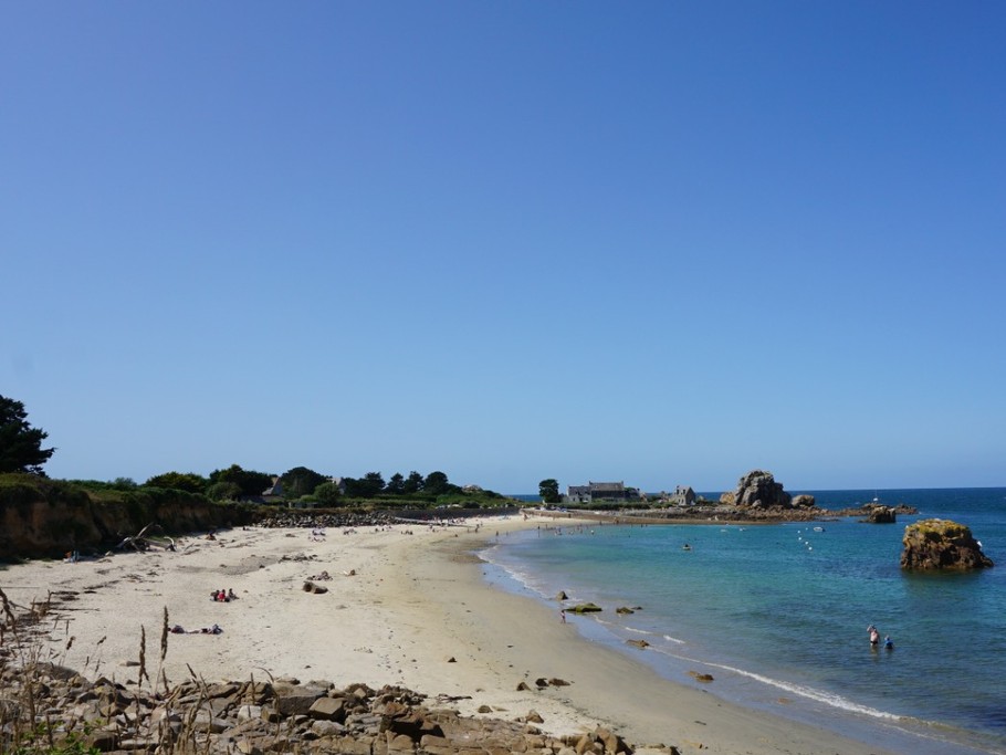 Plage de Pors Hir , en 5mn à pied