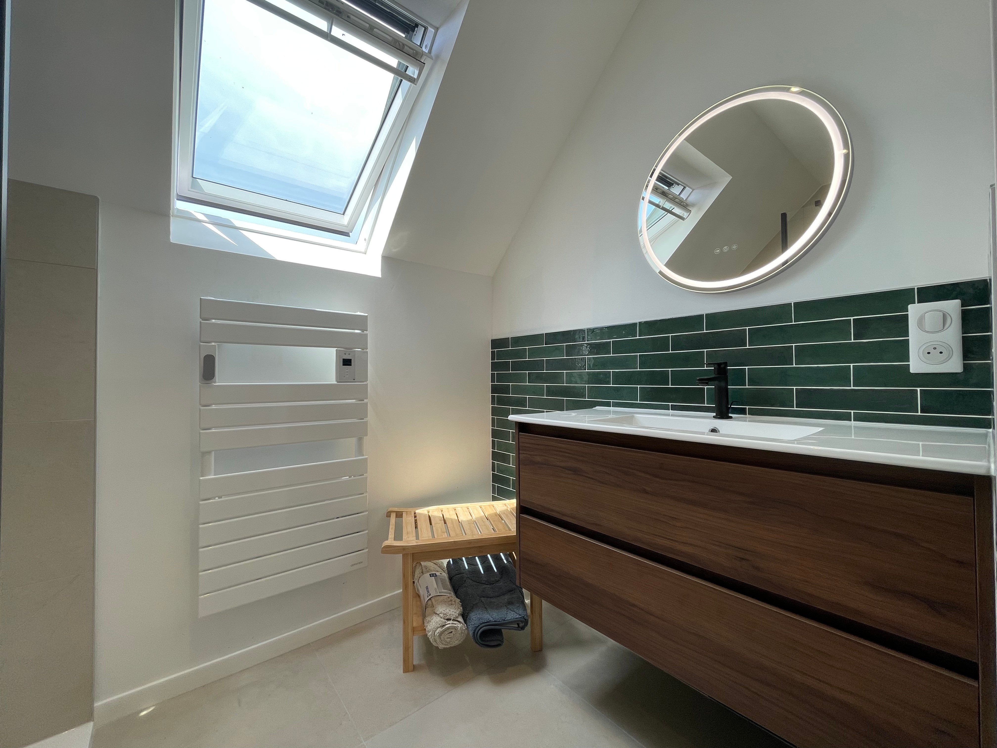 First floor: a shower room and a separate toilet