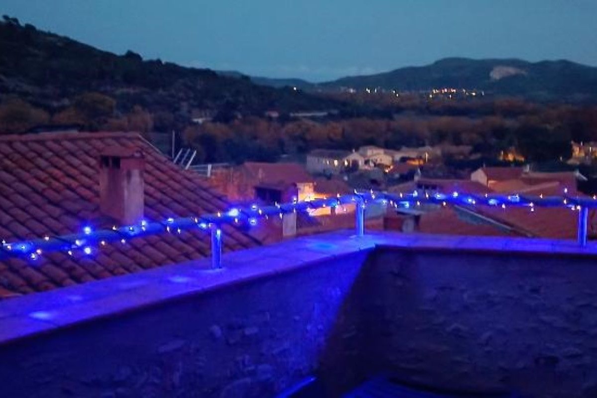 Vue de la terrasse commune