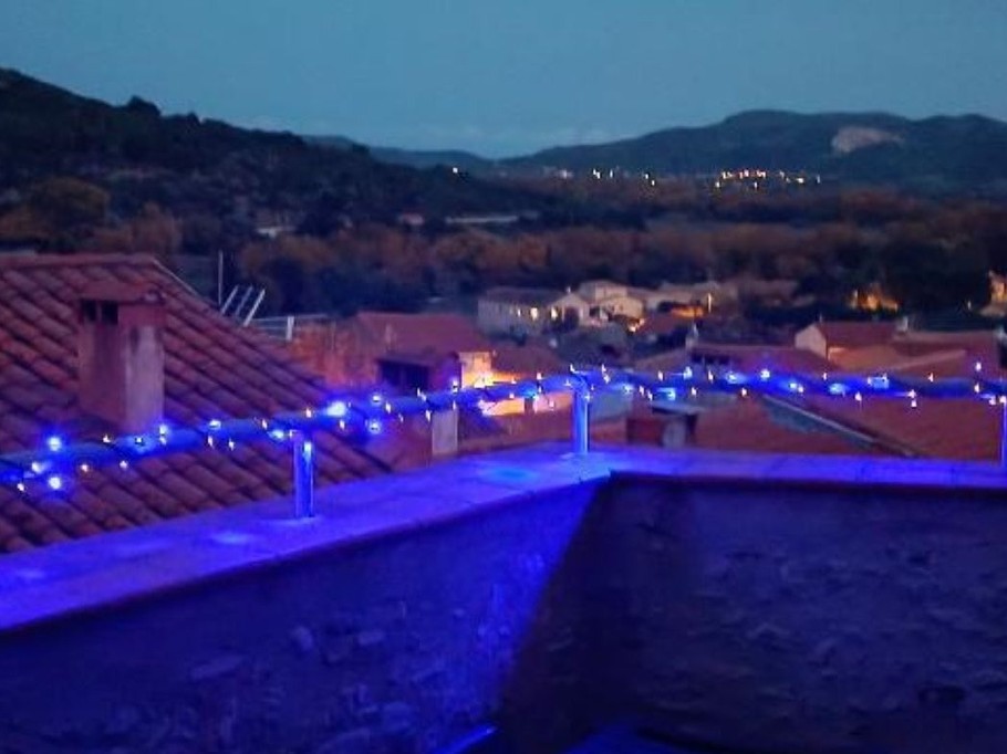 Vue de la terrasse commune