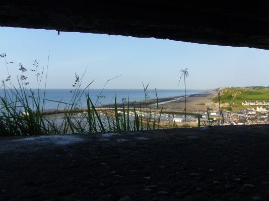 Vue de Port en Bessin depuis le blockhaus