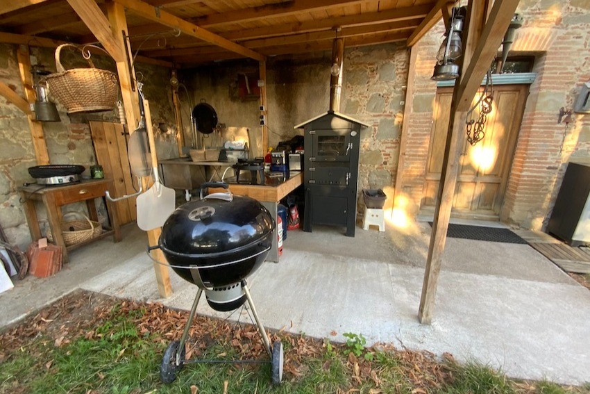 Clévacances, Ambres, Lavaur, Midi-Pyrénées, Occitanie, Gîte "La Pomarède", Cuisine extérieure