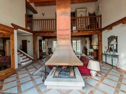 Fireplace in the living room