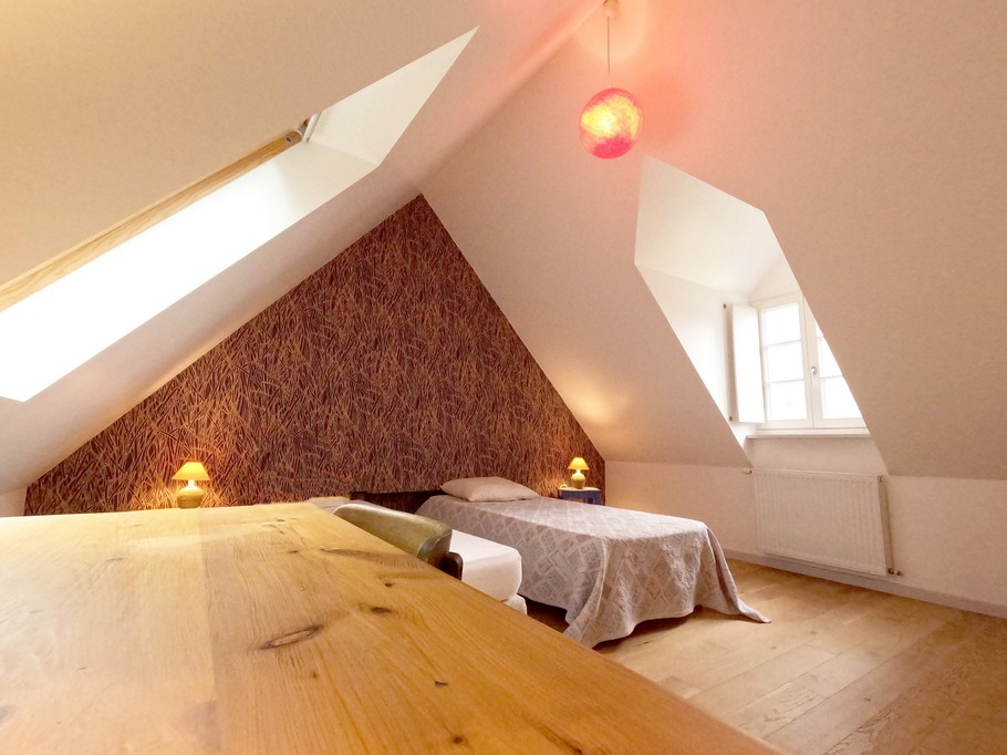 Chambre 2 étage avec 2 lits simples