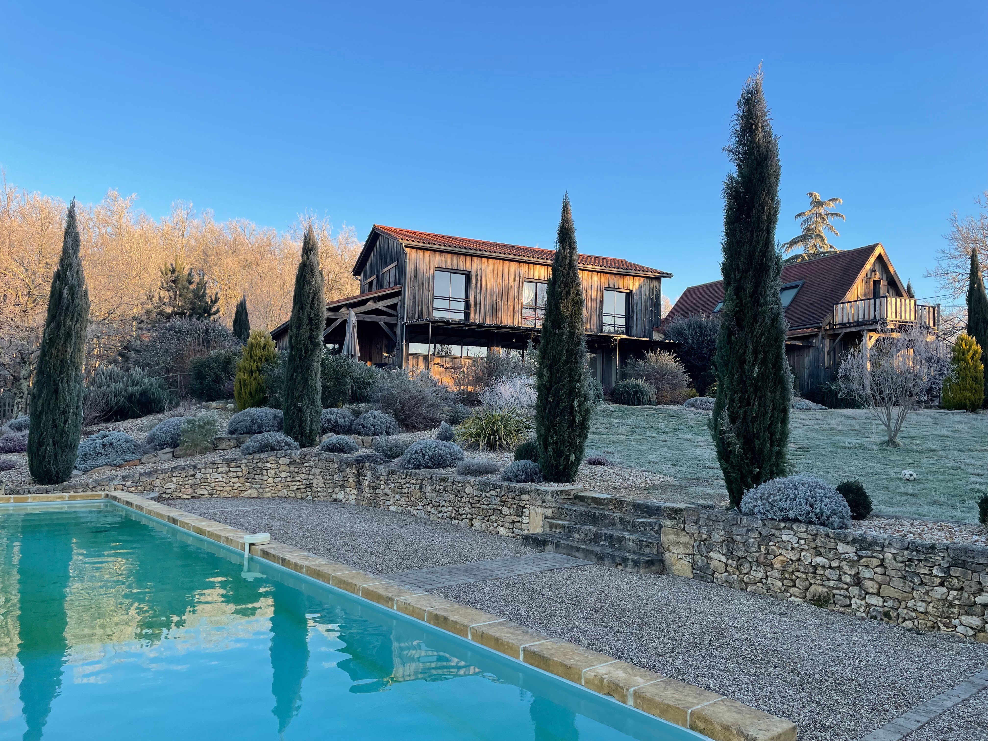 Piscine La Chambre d'hôtes du bas Le Lion d'Or Mauzac et Grand Castang 24150 Dordogne Clévacances