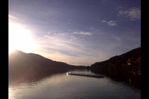 Coucher de soleil sur le lac