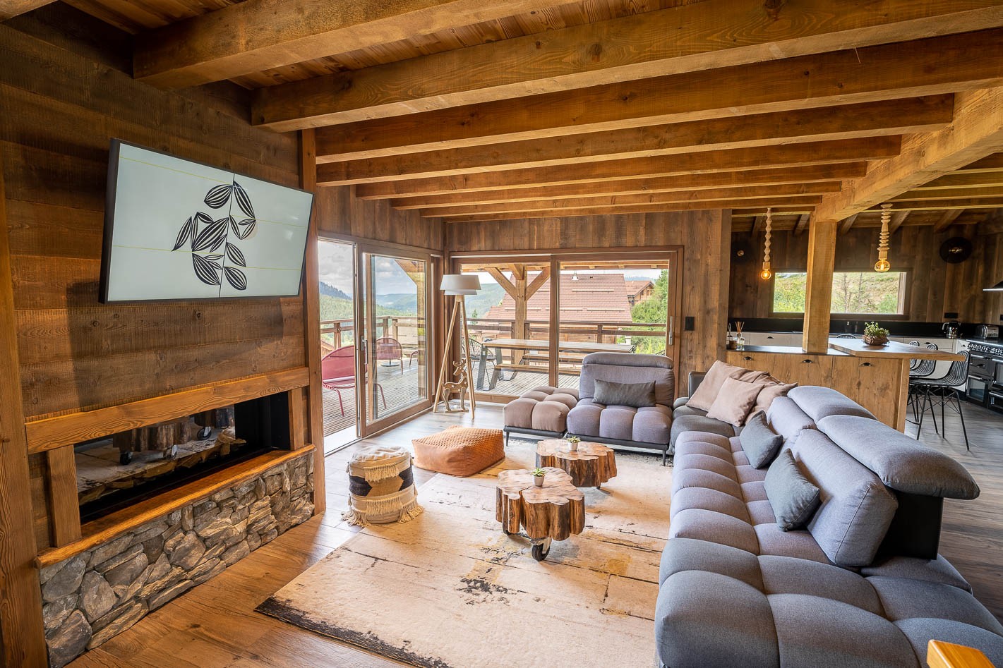 Living room - Chalet Perle Noire, Gérardmer