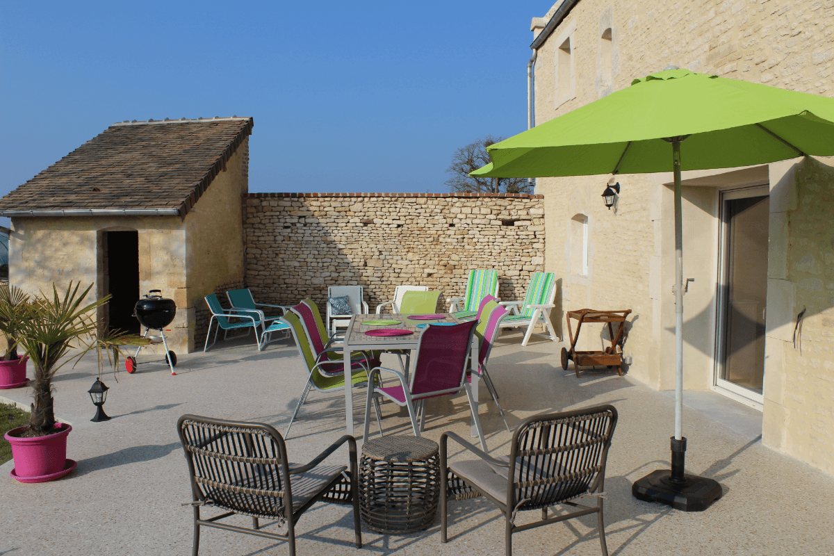 terrasse à l'abri du vent