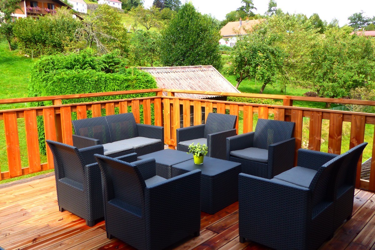 Terrasse - Maison Gite Le Bressaud à La Bresse