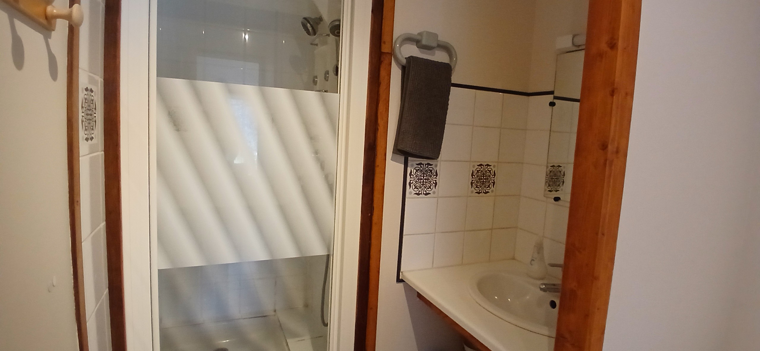 Gîte "Pic de Cluzel" : The shower room with WC