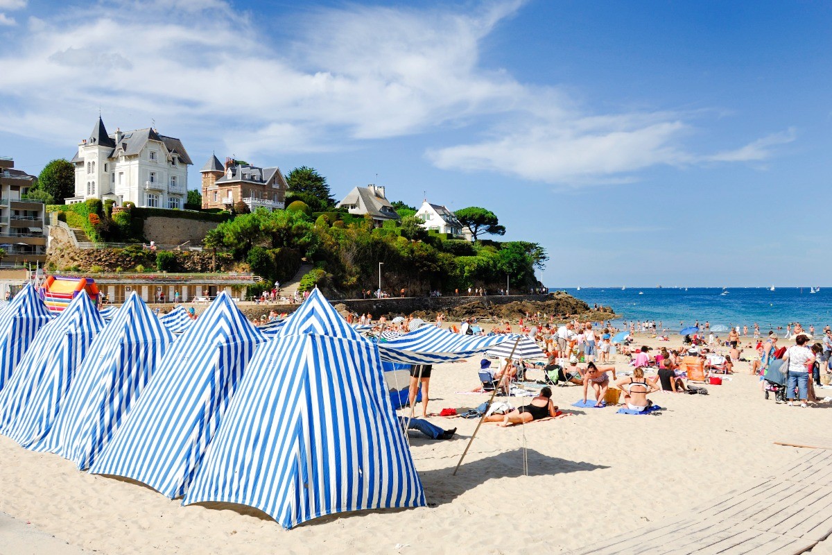 La Plage de l'Ecluse à Dinard.
Crédits photo : CRTB- LE-GAL-Yannick