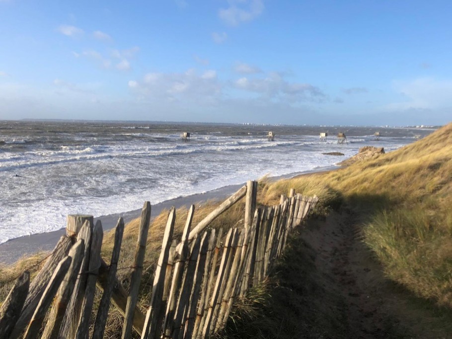Plage de Gohaud, pour les amoureux du surf...Accessible à pied de notre maison d’hôtes Juste par hasard