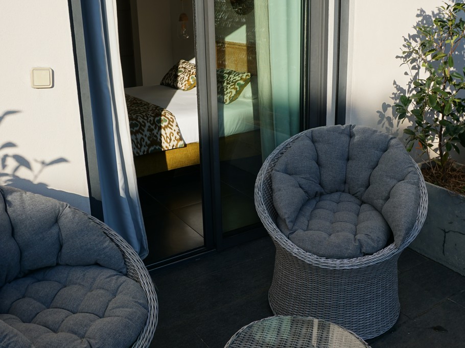 Terrasse chambre douillette