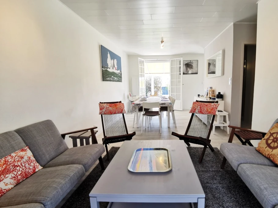 Salon séjour donnant sur les 2 vérandas