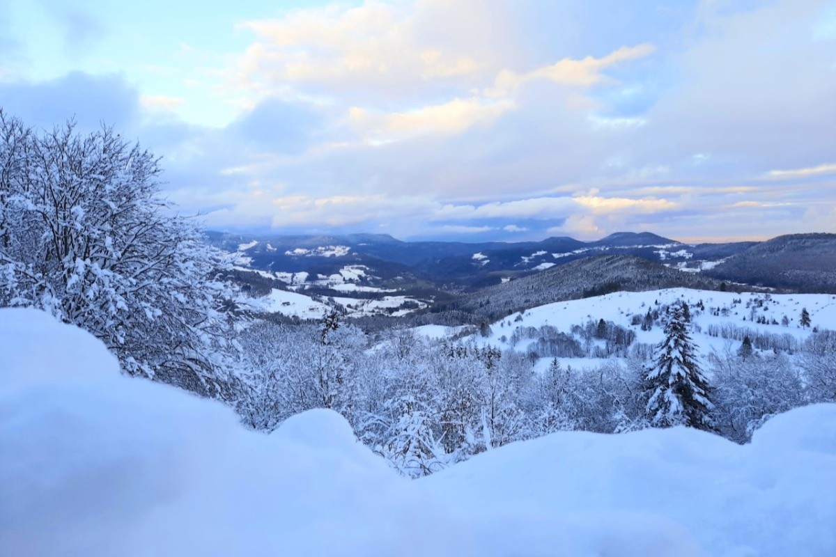 Vallée d'Orbey enneigée