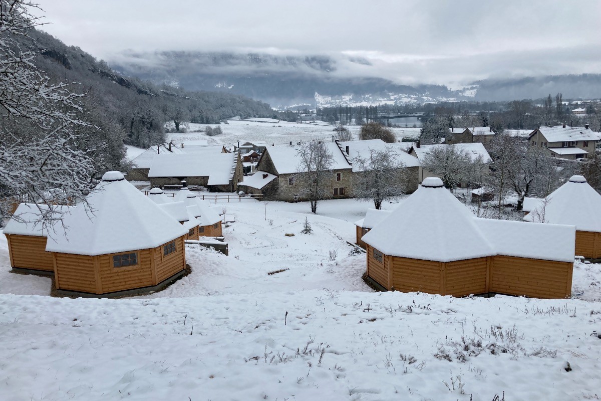 vue site avec neige