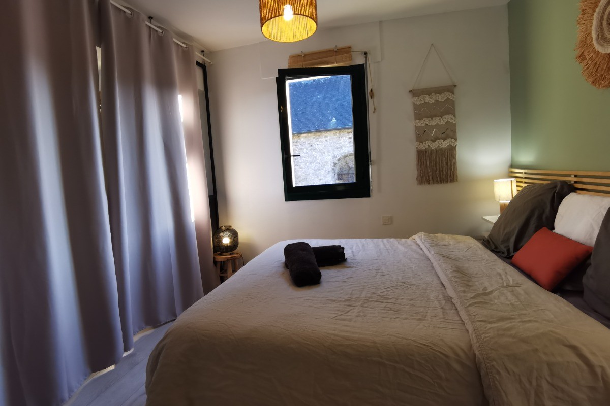 Occultation de la chambre avec rideaux
