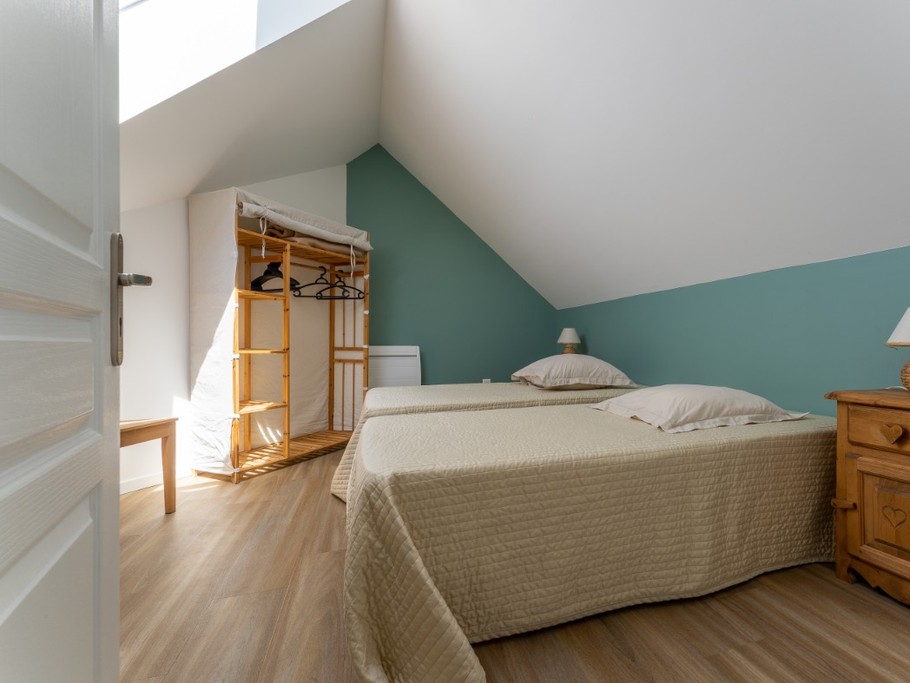 Chambre à l'étage 
2 lits en 90 X 200