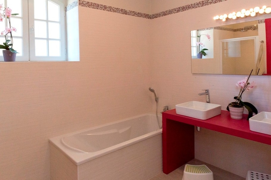 Salle de bain Rose