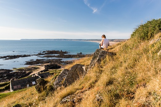 A deux pas du cap de la Hague, la plage de Siouville-Biville-Vauville fait plus de 10 kms de long. photographie Thierry Houyel