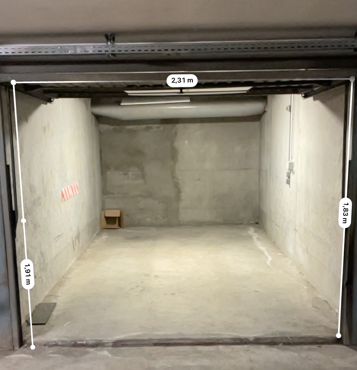 Le garage privé et ses dimensions