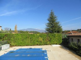 PISCINE HIVER VUE SUR LE MONT VENTOUX
