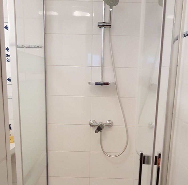 Douche grande dimension dans la salle d'eau-WC