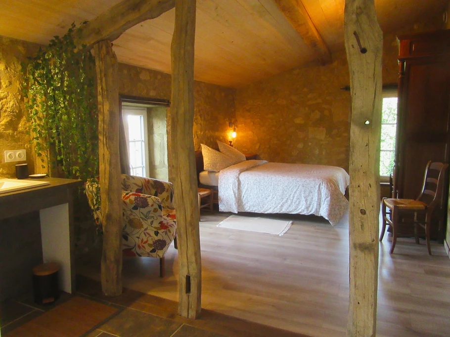 chambre côté jardin