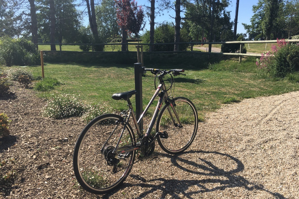 prets de vélos et vue sur le golf
