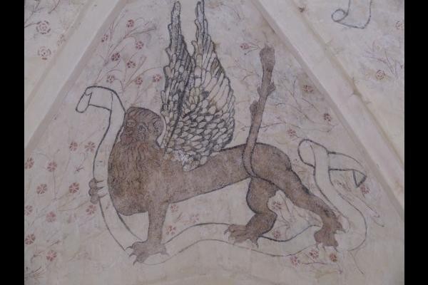 Fresque murale dans l'abbaye