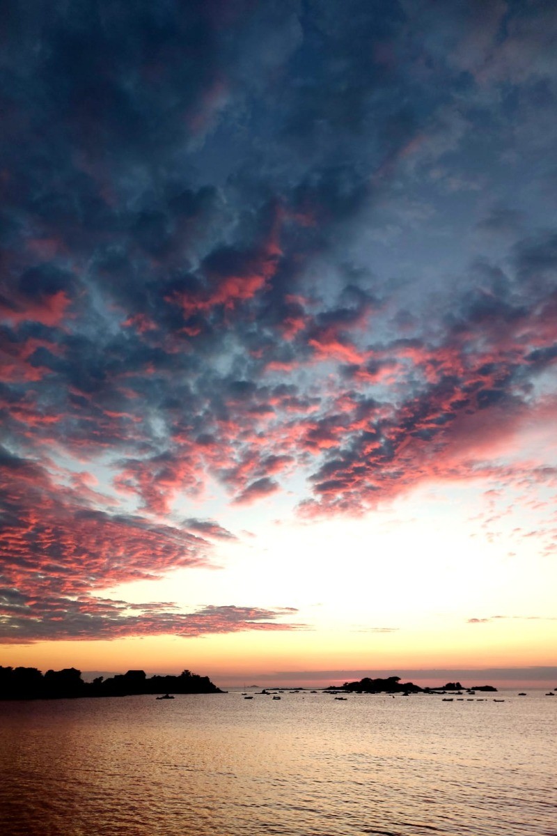 Coucher de soleil à Port Blanc