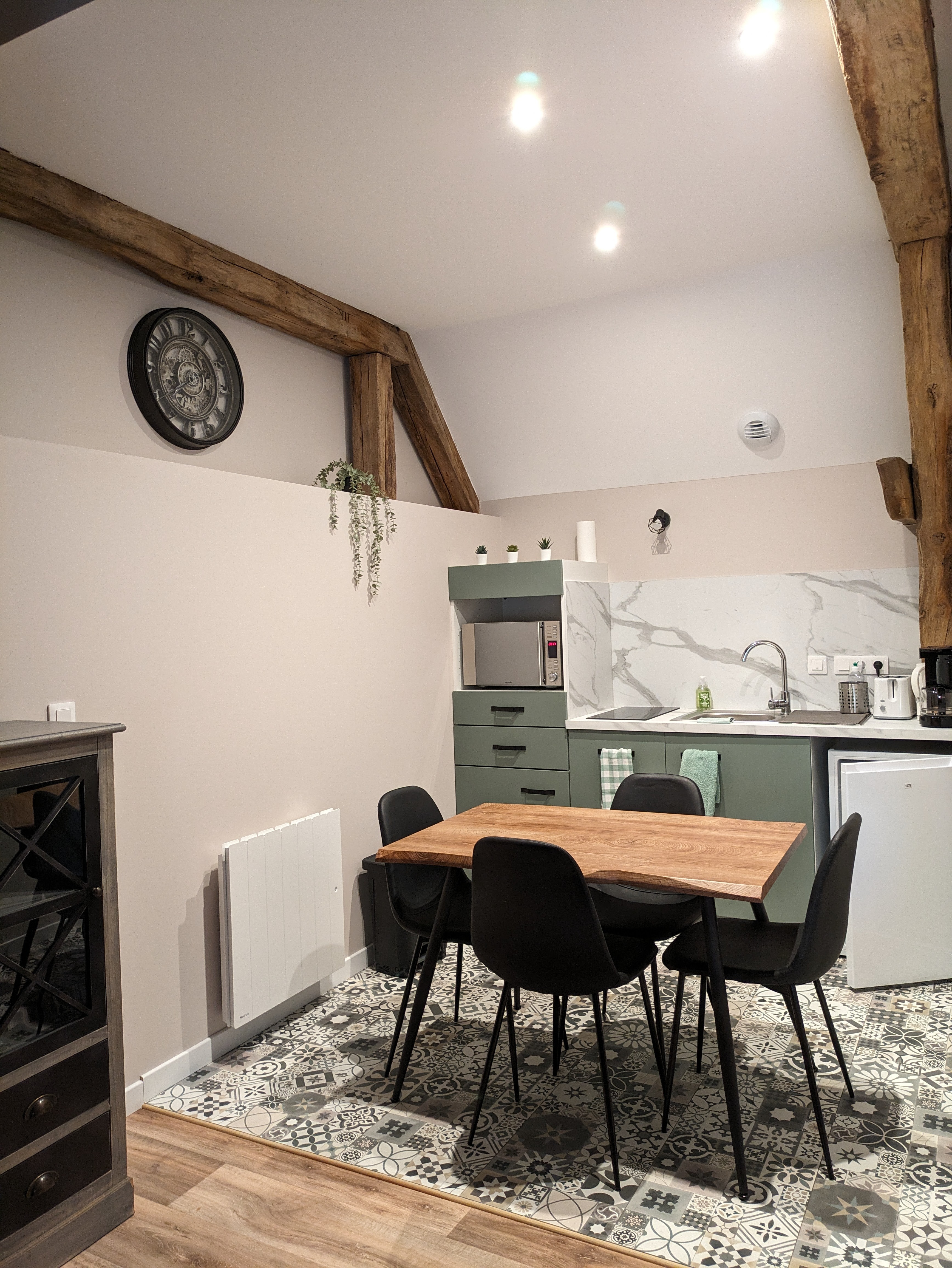 kitchenette gîte le pressoir