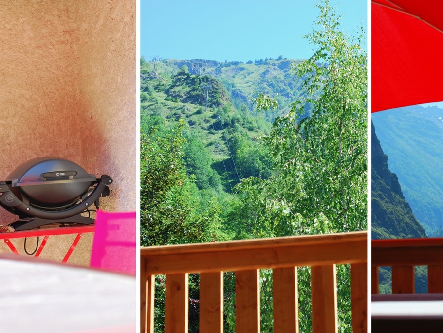 Aigle : Terrasse avec barbecue électrique