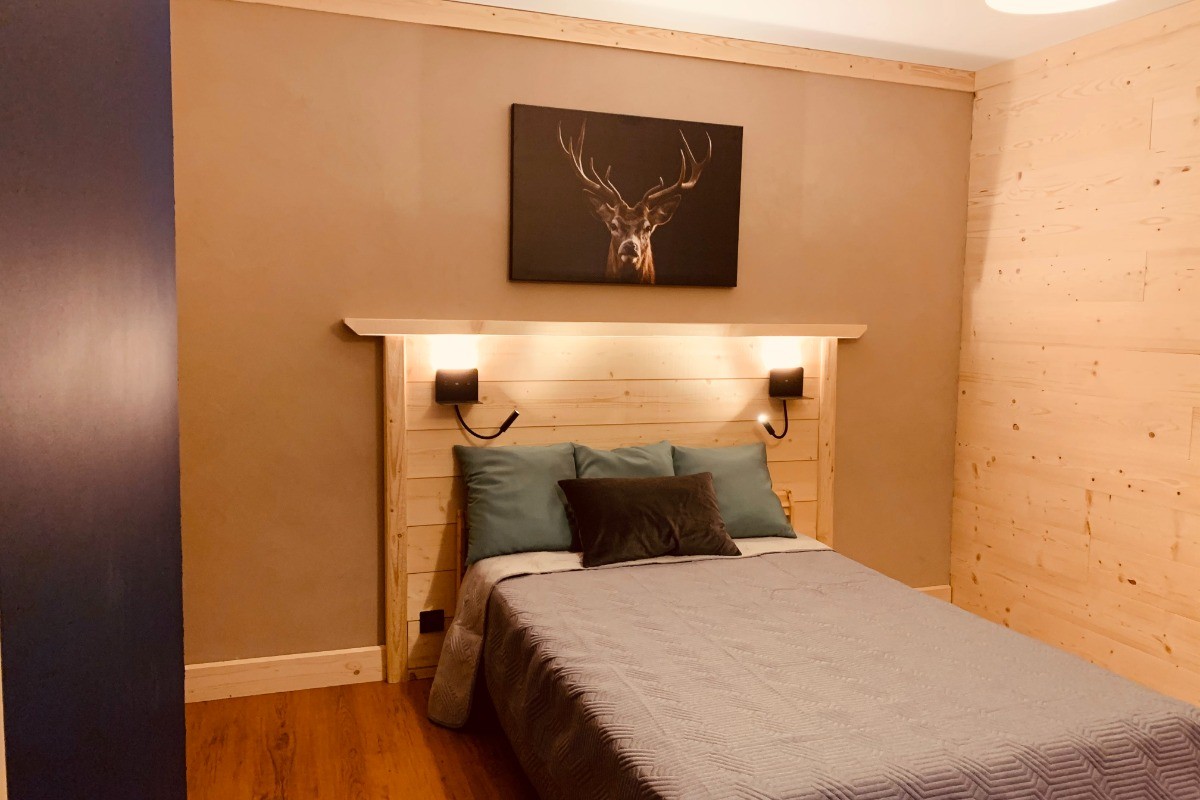 Chambre avec un lit 140X190 - Gîte Le Faon