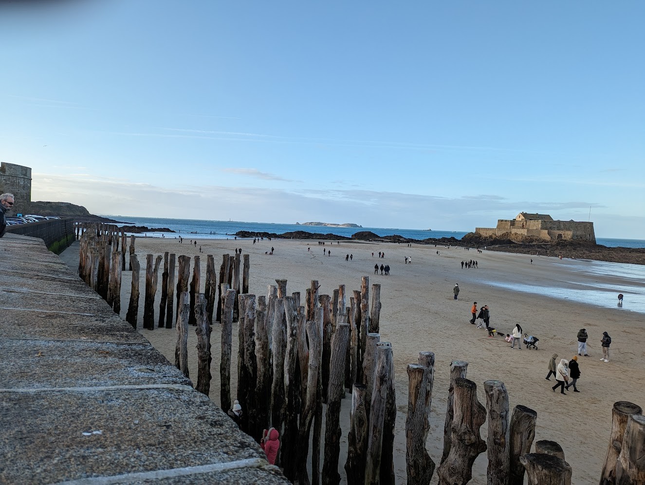 la plage du sillon en automne