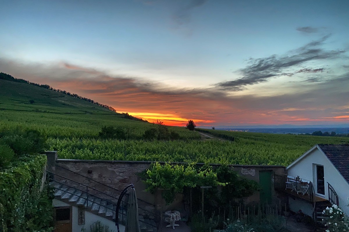 Lever de soleil vu du séjour/cuisine